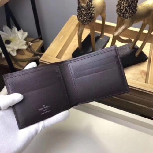 High Quality Luxury Louis Vuitton Compact Wallet Utah Leather M64136 Blv1122 product detail