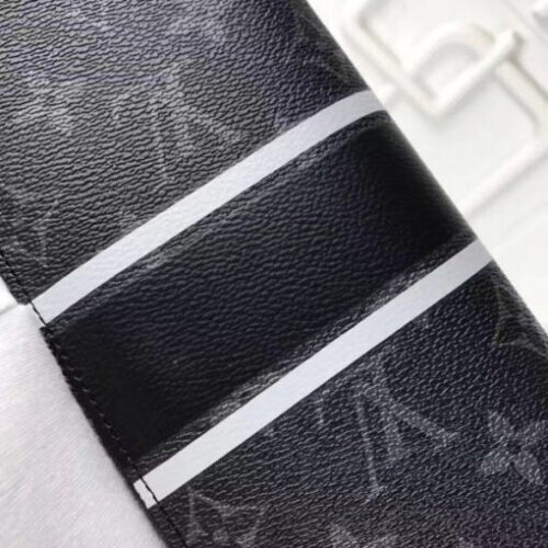 High Quality Luxury Louis Vuitton Brazza Wallet Monogram Eclipse M64438 Blv1105