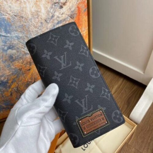 High Quality Luxury Louis Vuitton Brazza Wallet Monogram Eclipse M69260 Blv1100