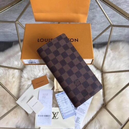 High Quality Luxury Louis Vuitton Brazza Wallet Damier Ebene N60017 Blv1021