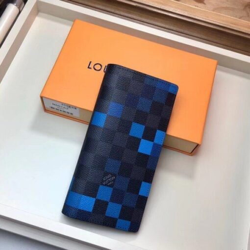 High Quality Luxury Louis Vuitton Brazza Wallet Damier Graphite Pixel N60162 Blv1033