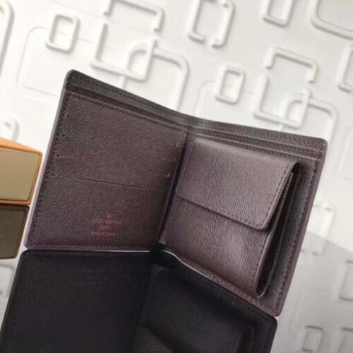 High Quality Luxury Louis Vuitton Marco Wallet Damier Ebene N61675 Blv1024 alternate view