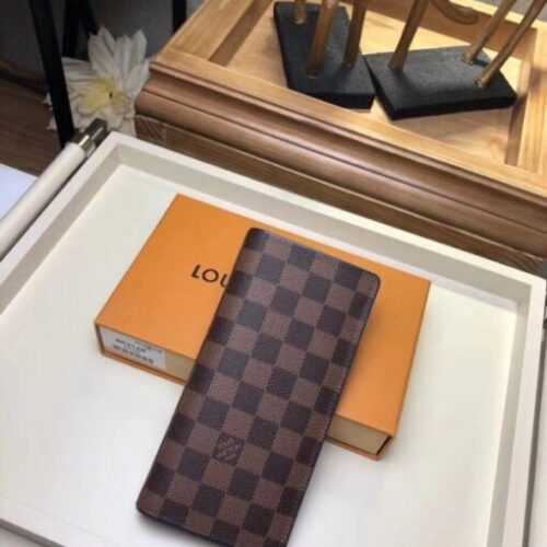 High Quality Luxury Louis Vuitton Brazza Wallet Damier Ebene N63168 Blv1026