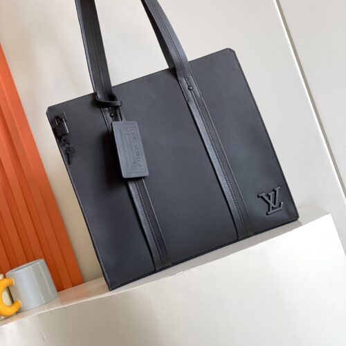 Louis Vuitton All Black Aerogram Tote Bag M57308 BLV911 product photo 1