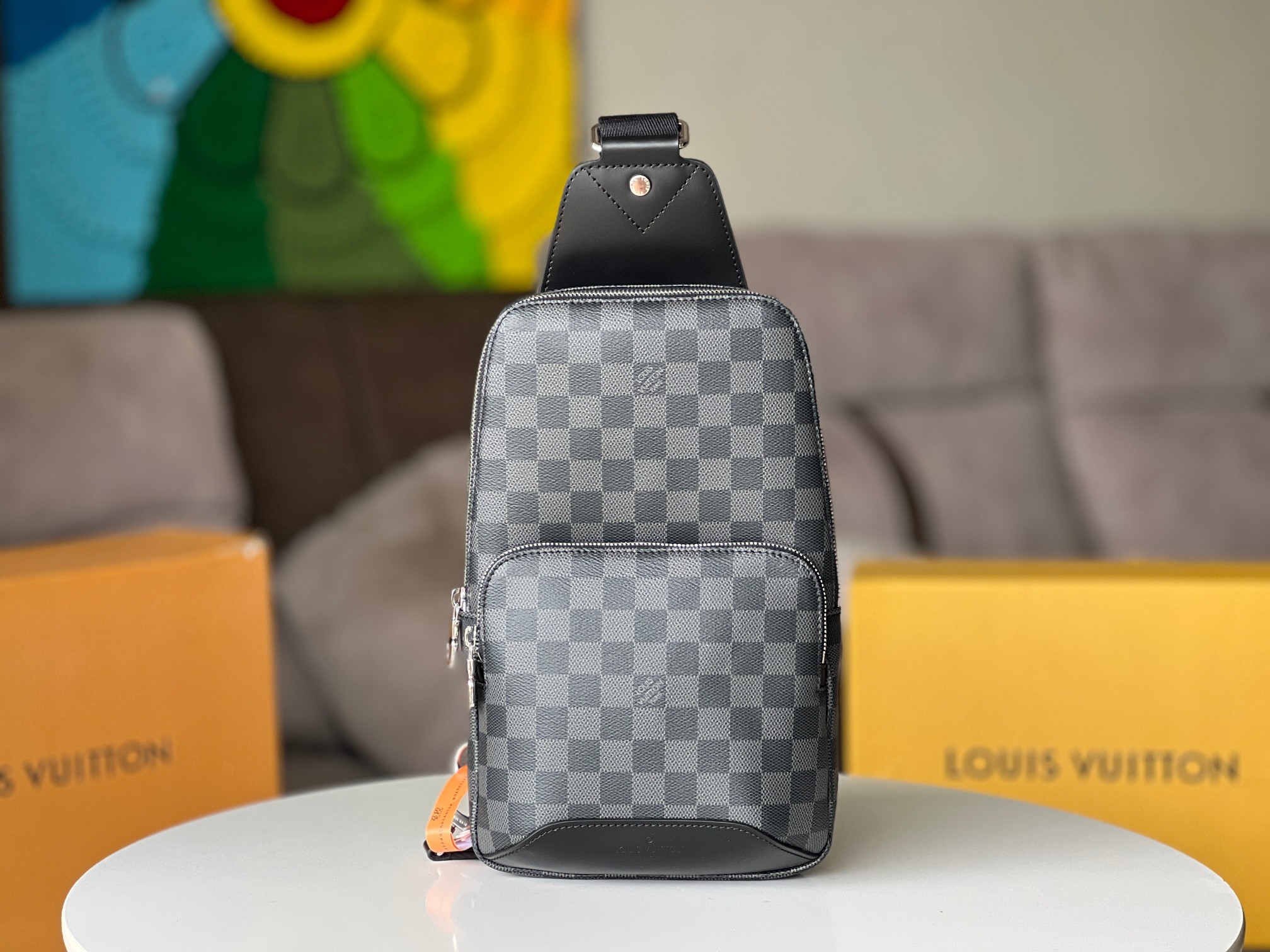 High Quality Luxury Louis Vuitton Avenue Sling Bag Monogram Damier