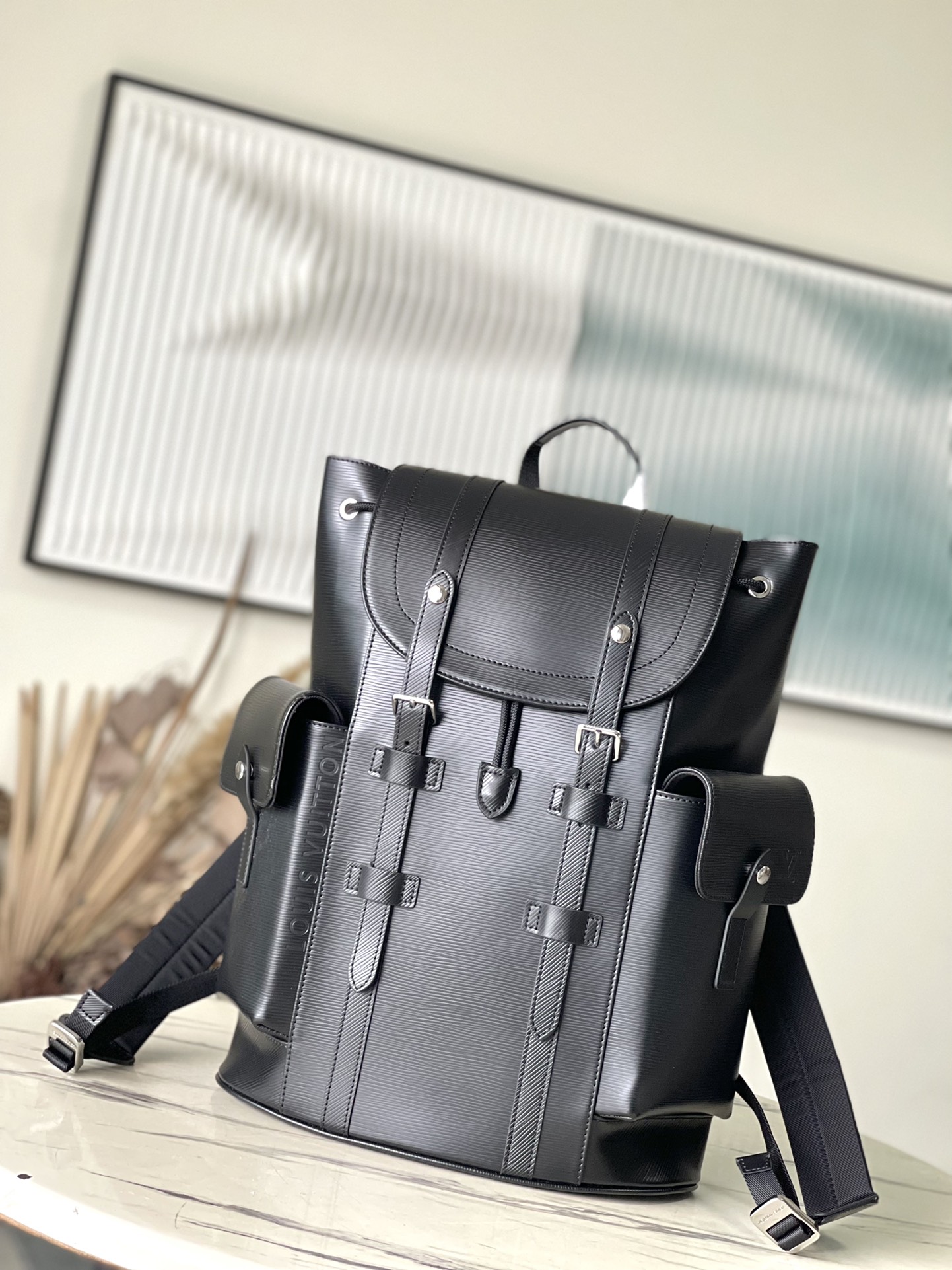 High Quality Luxury Louis Vuitton Christopher PM Epi Leather Backpack M24326