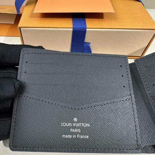 High Quality Luxury Louis Vuitton Monogram Eclipse Canvas Slender Wallet Black M62294 product detail