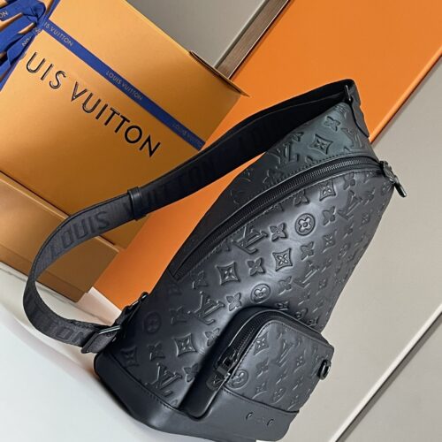High Quality Luxury Louis Vuitton Monogram Shadow Racer Slingbag M46107 alternate view