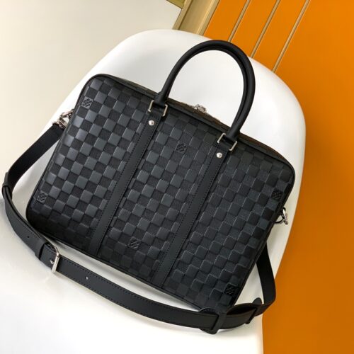 High Quality Luxury Louis Vuitton Porte-Documents Voyage PM N41478 Grey Plaid product detail