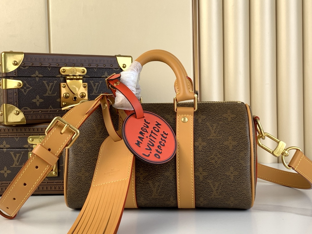High Quality Luxury Louis Vuitton Keepall Bandoulière 25