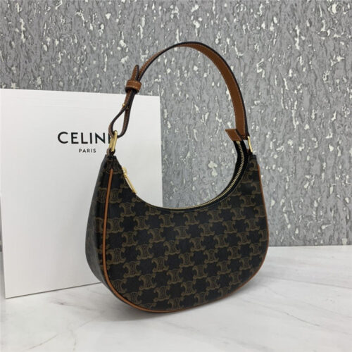 High Quality Luxury Celine Ava Bag In Triomphe Canvas alternate view