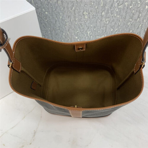 High Quality Luxury Celine Triomphe Canvas Bucket Bag product detail