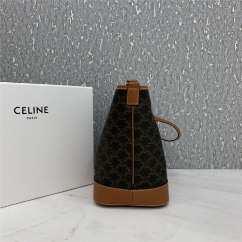 High Quality Luxury Celine Triomphe Canvas Bucket Bag product detail