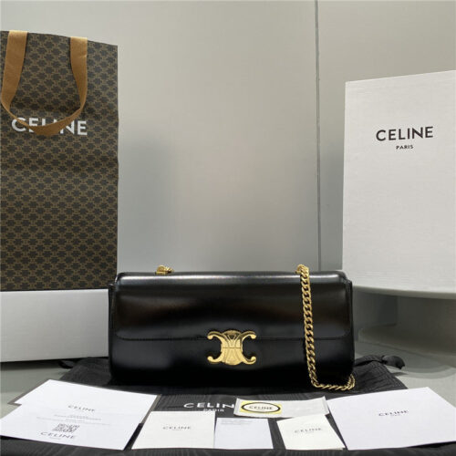 High Quality Luxury Celine Triomphe Chain Shoulder Bag – Style 24983 alternate view