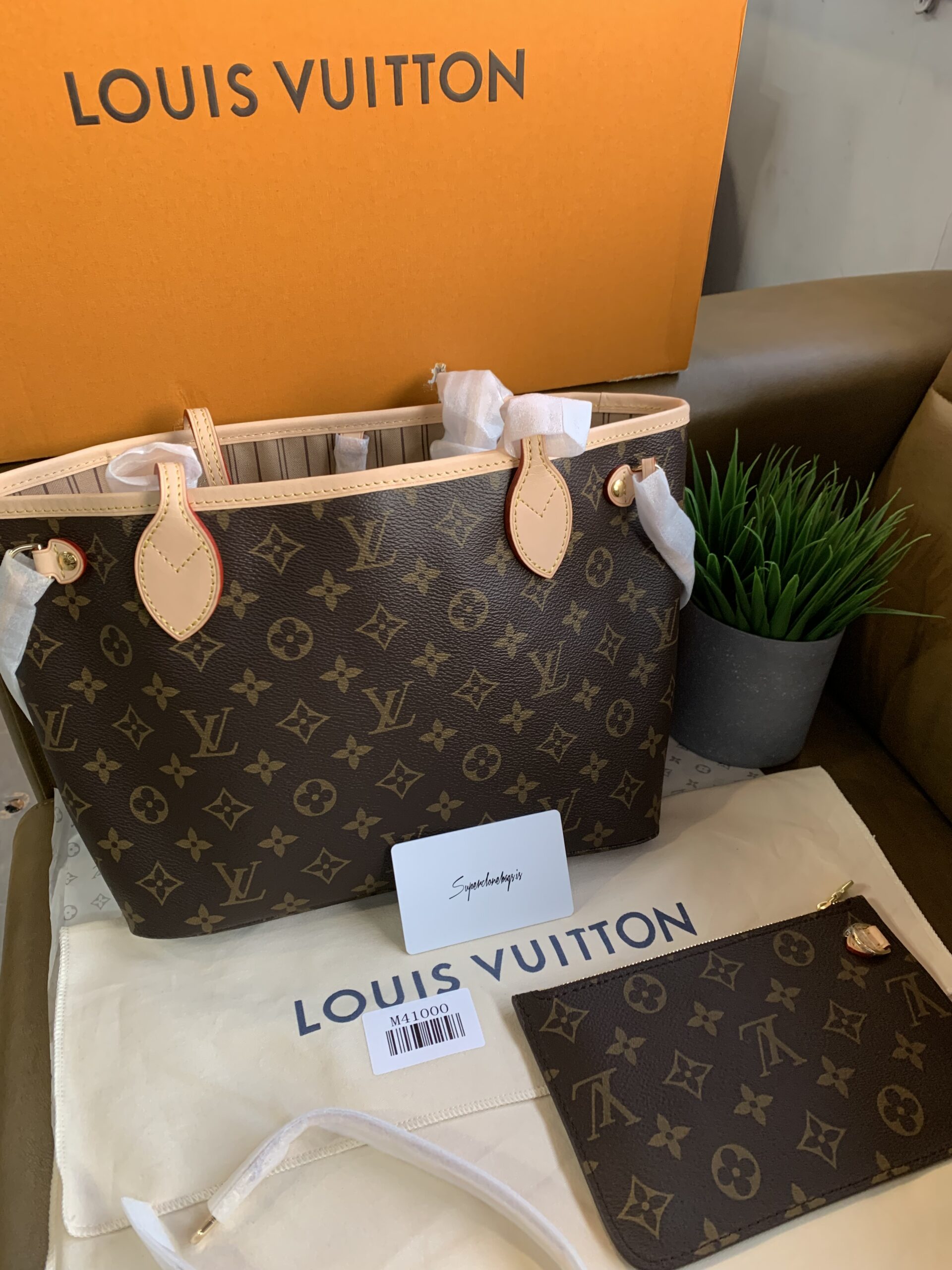 1:1 Best Replica Louis Vuitton Neverfull PM Monogram Tote Bag - Image 5