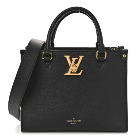 Luxury Superfake Handbags – LV Black Lock & Go Tote PM