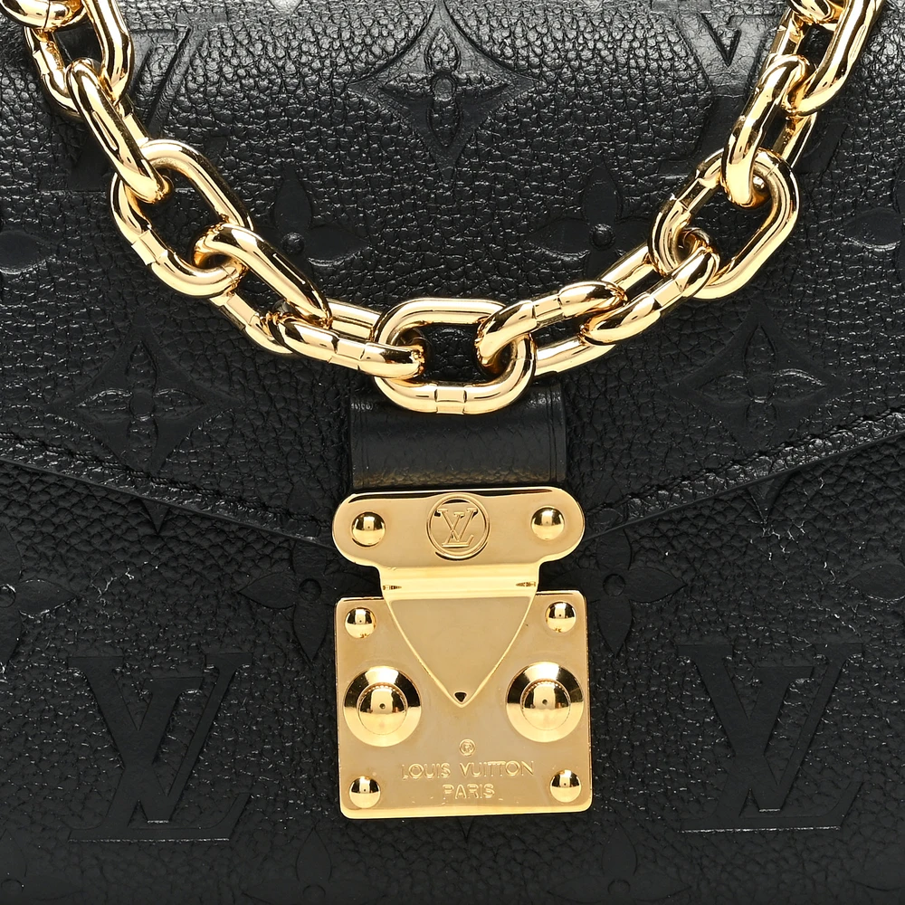 Louis Vuitton Black Empreinte Pochette Métis With Gold Hardware - Image 4