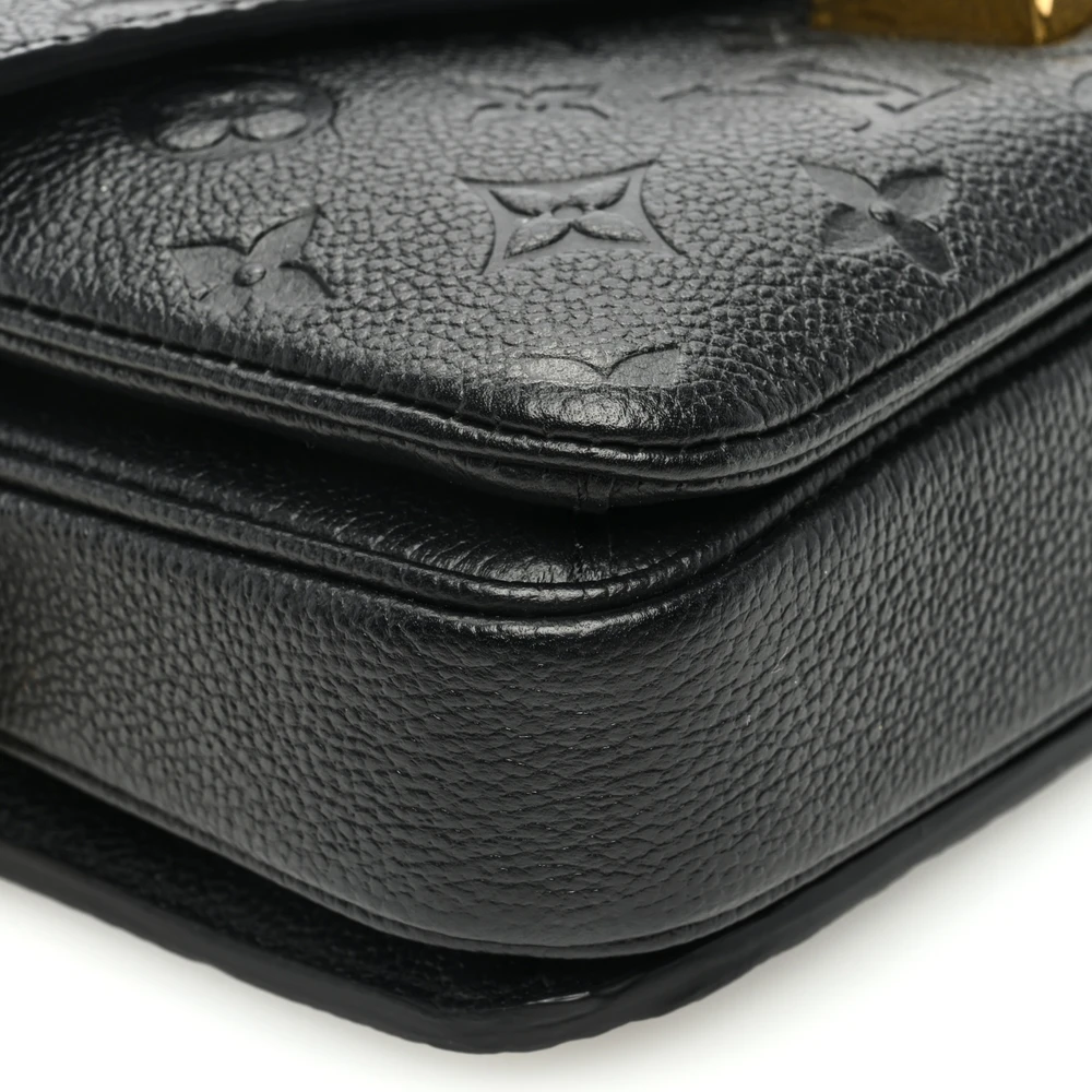 Louis Vuitton Black Empreinte Pochette Métis With Gold Hardware - Image 3