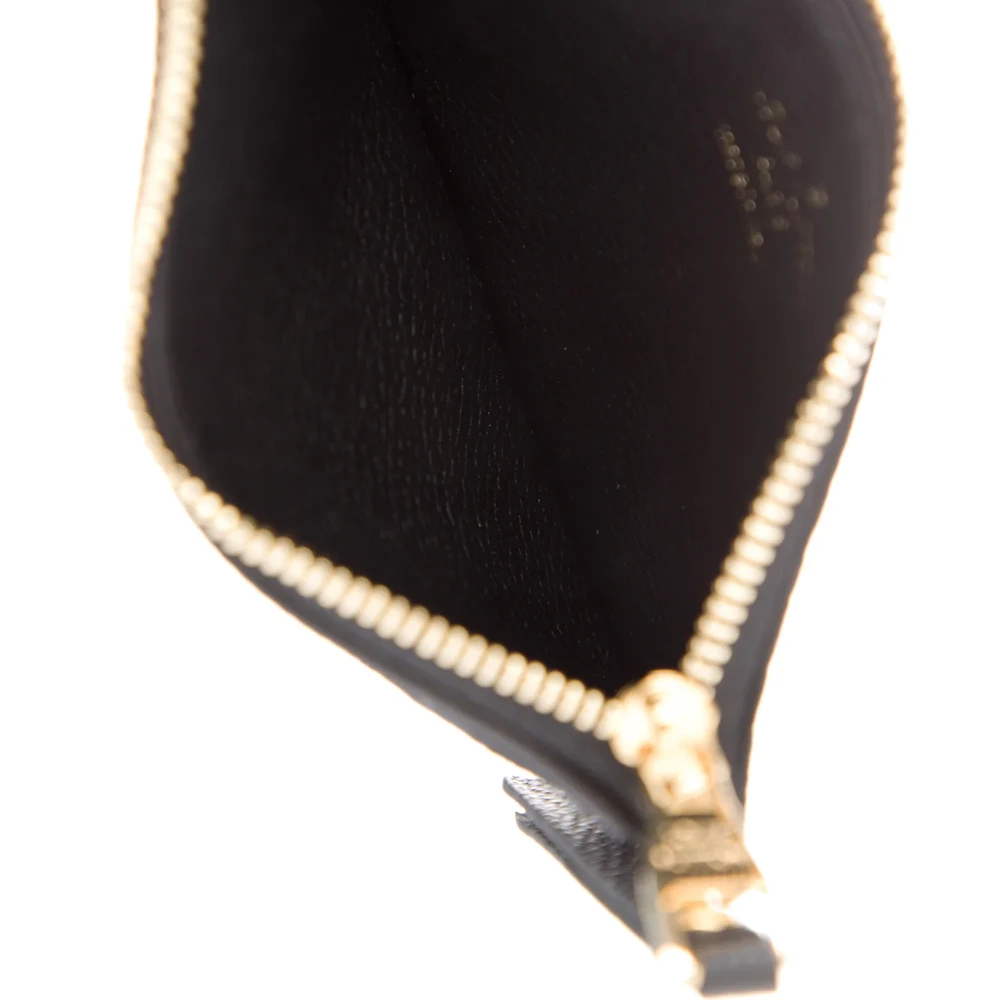 1:1 Mirror Quality Louis Vuitton Black Empreinte Leather Small LV Monogram Pouch - Image 2