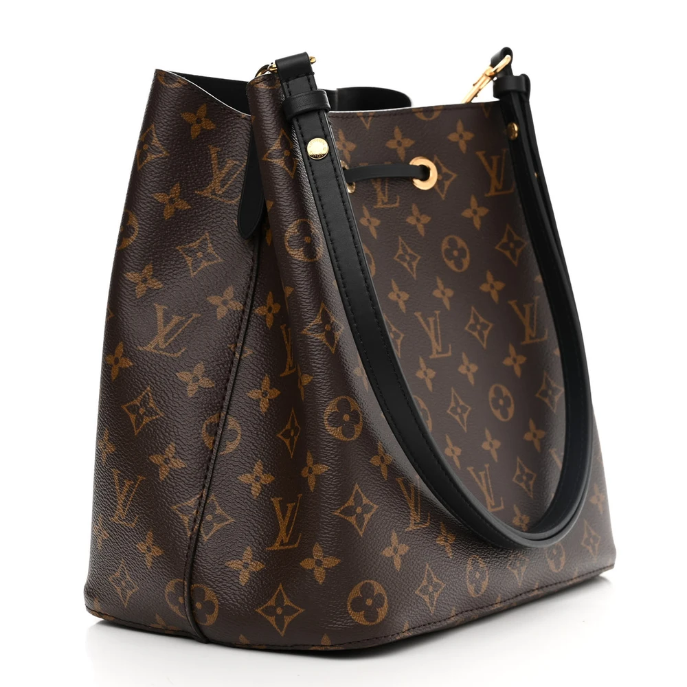 Best Replica Louis Vuitton Black Monogram Canvas Neonoe MM Handbag - Image 5