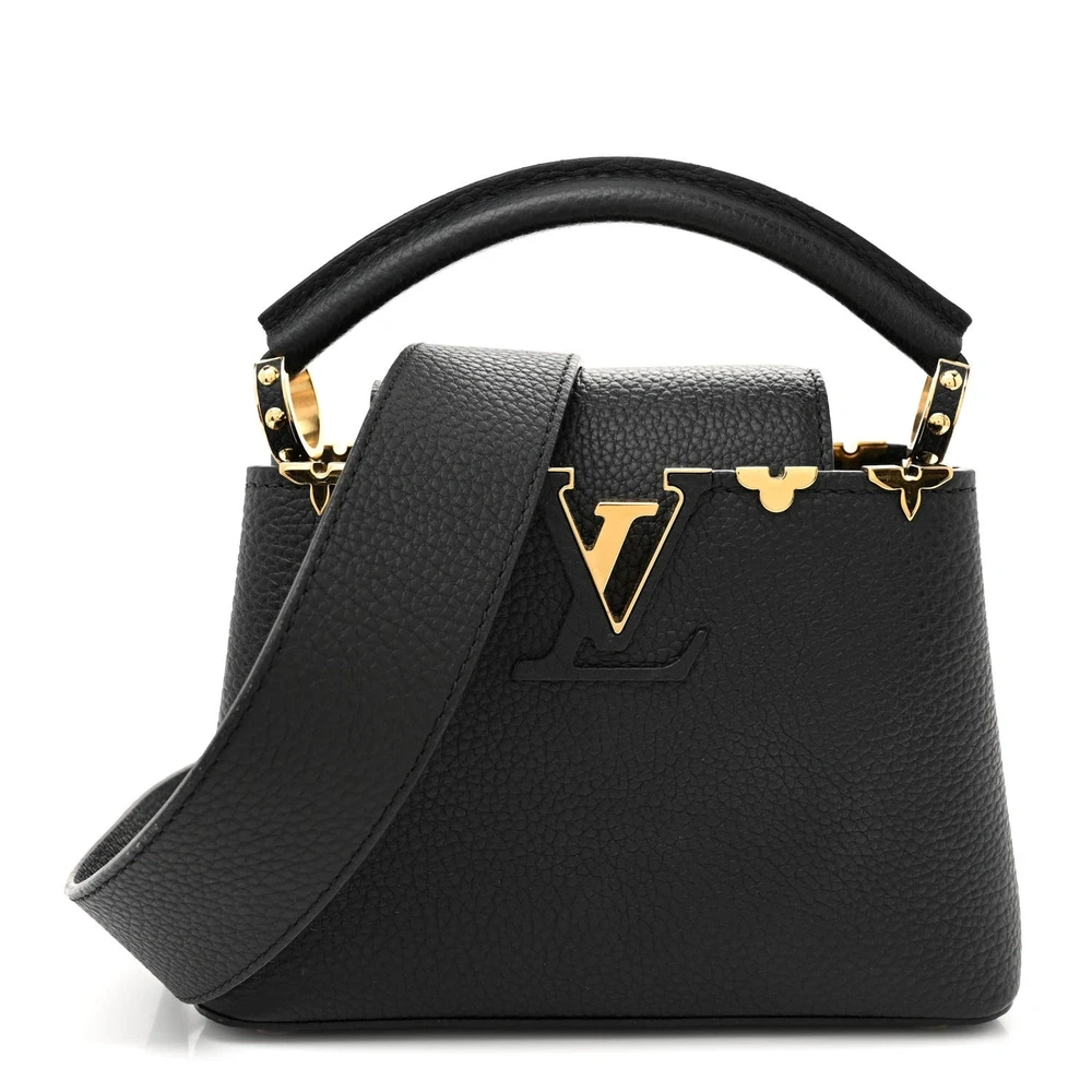 Louis Vuitton Black Taurillon Leather Replica Superfake Handbag