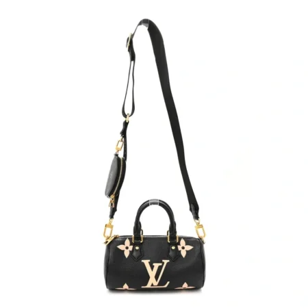 Superfake Louis Vuitton Black Beige Papillon BB Replica Handbag
