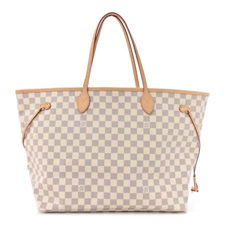 Louis Vuitton Damier Azur Canvas Neo Neverfull Beige Interior GM Luxury Reps