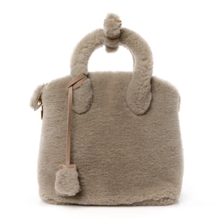 Grey Shearling Pulsion Lockit MM – Top Replica Handbag
