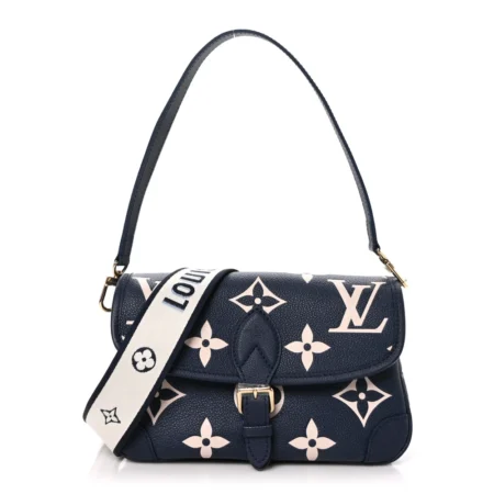 Mirror Quality Louis Vuitton Diane PM in Navy Creme Monogram Replica