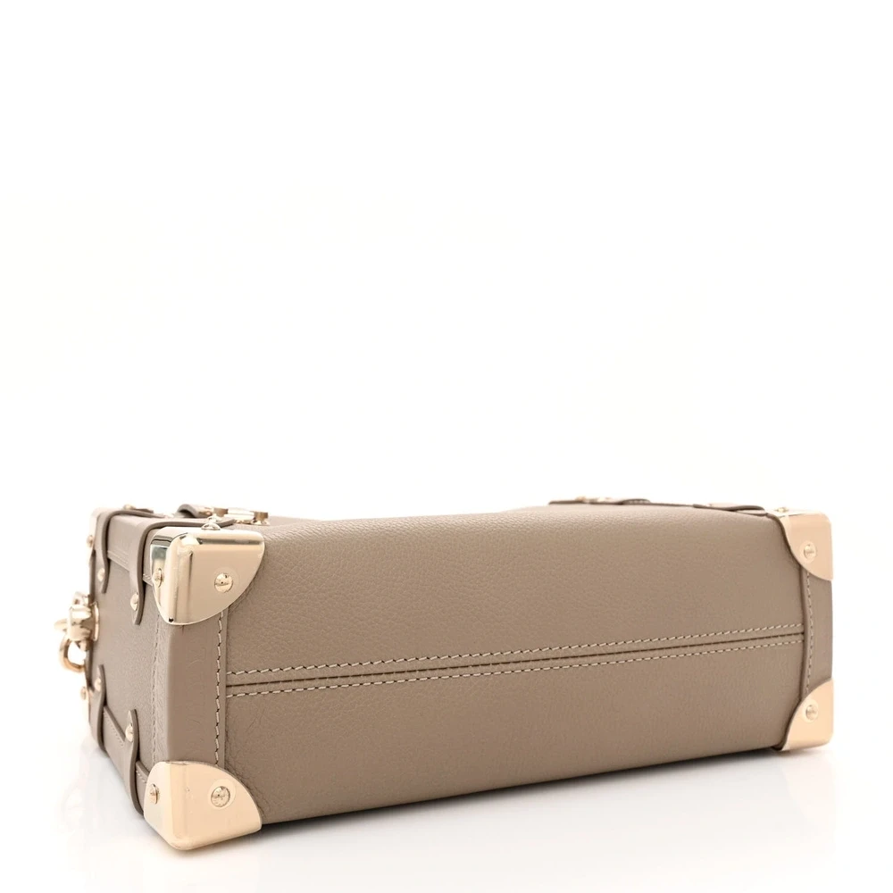 Superfake Louis Vuitton Taupe Leather Side Trunk MM - Image 6