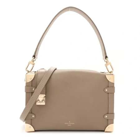 Superfake Louis Vuitton Taupe Leather Side Trunk MM
