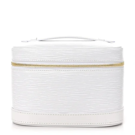 Mirror Quality Louis Vuitton White Epi Leather Nice BB Replica