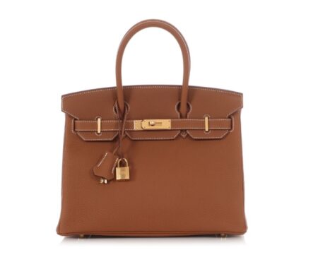 HERMES GOLD BIRKIN TOGO LEATHER