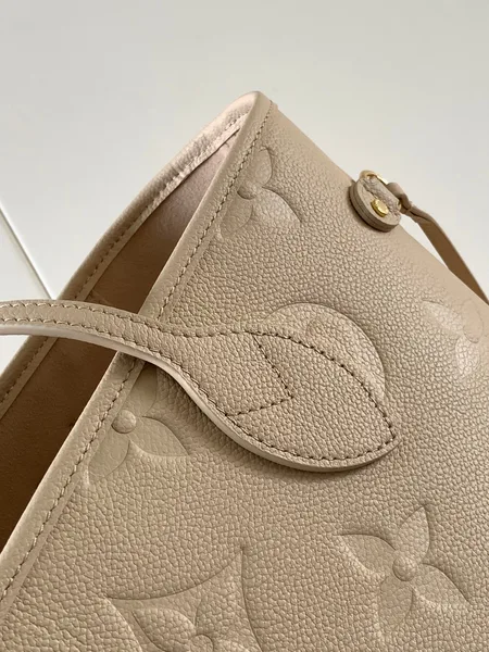 Louis Vuitton Neverfull 32 Light Beige Monogram Empreinte Leather Bag product view 3
