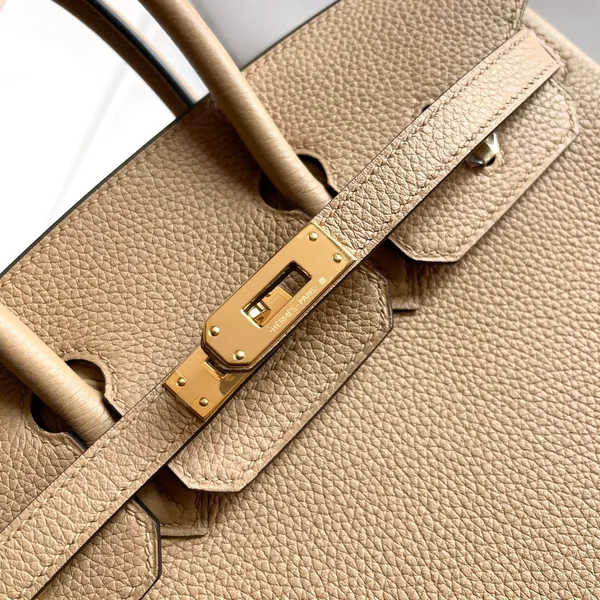 Hermès Birkin 25 cm Beige Togo Leather Gold Hardware Bag product view 5