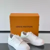 Louis Vuitton Men White Leather Sneakers product view 5