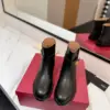 Valentino Women Black Leather Ankle Boots product view 4