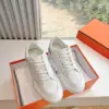 Hermès Women White Leather Sneakers product view 1