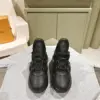 Louis Vuitton Women Black Leather Sporty Chunky Sneakers product view 3