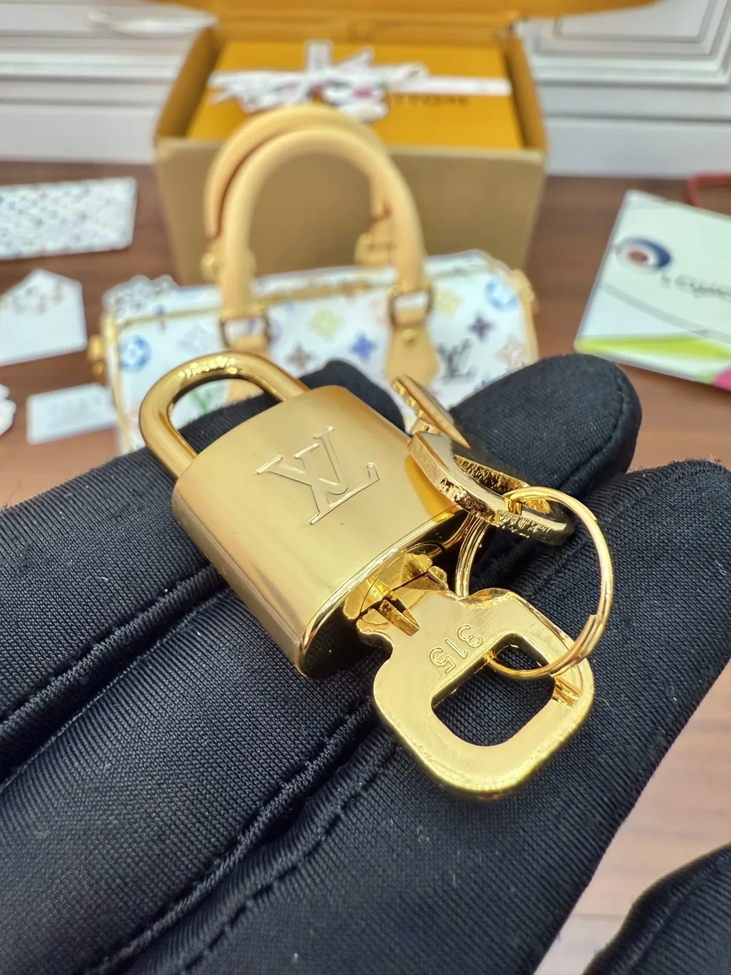 Louis Vuitton x Takashi Murakami Monogram Multicolor Speedy Bandoulière 25 Bag product view 7