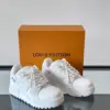 Louis Vuitton Men White Leather Sneakers product view 3