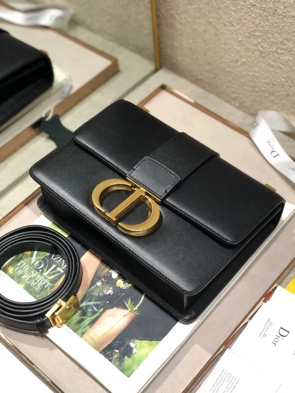 Dior 30 Montaigne High- Women’s Handbag Black with Gold Lock 24x17x8cm product view 5
