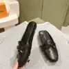Louis Vuitton Women Black Leather Mules product view 4