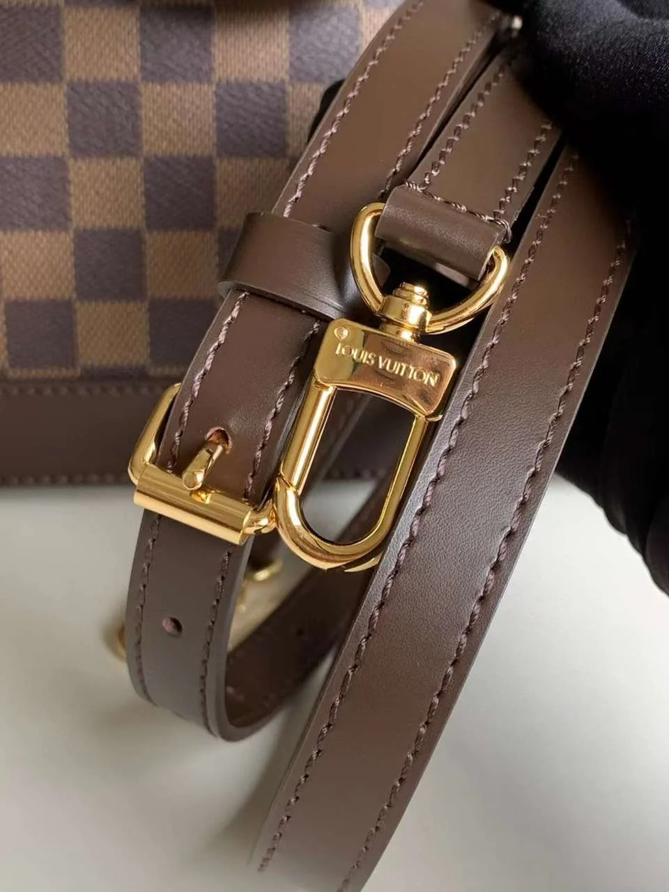 Louis Vuitton Damier Ebene Alma PM Caro Pattern Handbags 32mm product view 5