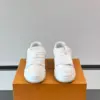 Louis Vuitton Men White Leather Sneakers product view 2