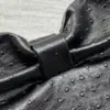 Dior Bow Bag Small Black Ostrich Leather product view 4