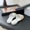 Chanel Women Beige Woven Fabric Slides product view 3
