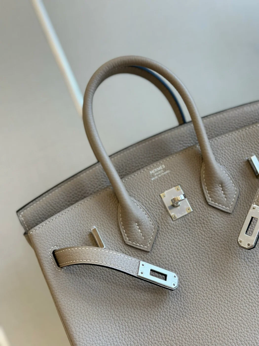 Hermès birkin gray with Silver hardware (size 30) Bag product view 7