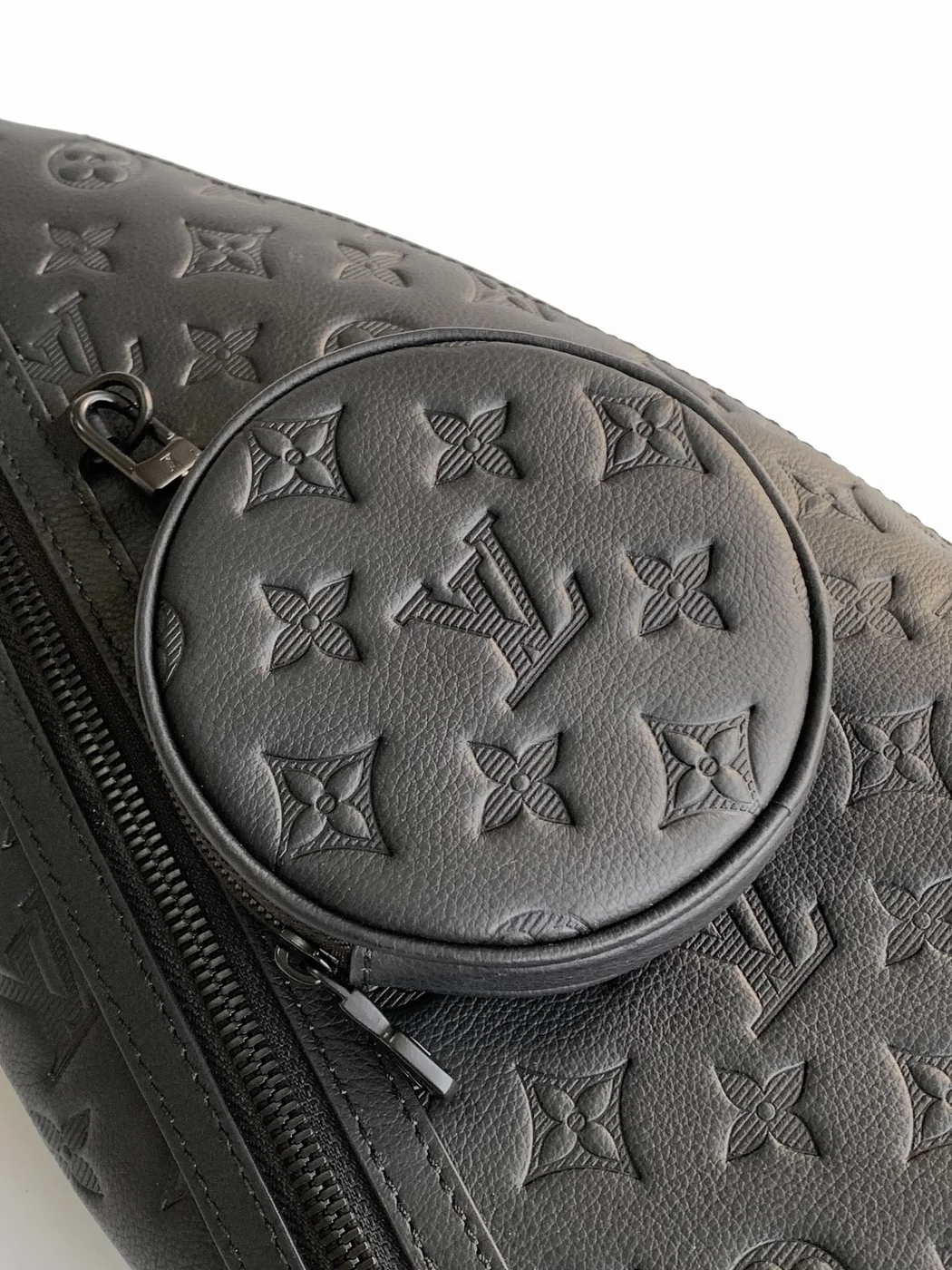 Louis Vuitton Duo Crossbody Sling Bag Black Embossed Monogram product view 6
