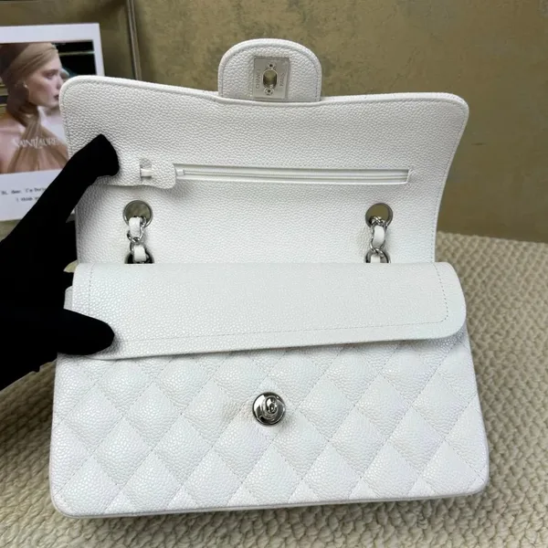 Chanel classic flap white small Bag product view 7